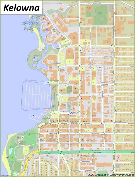 city of kelowna maps|Map of Kelowna .